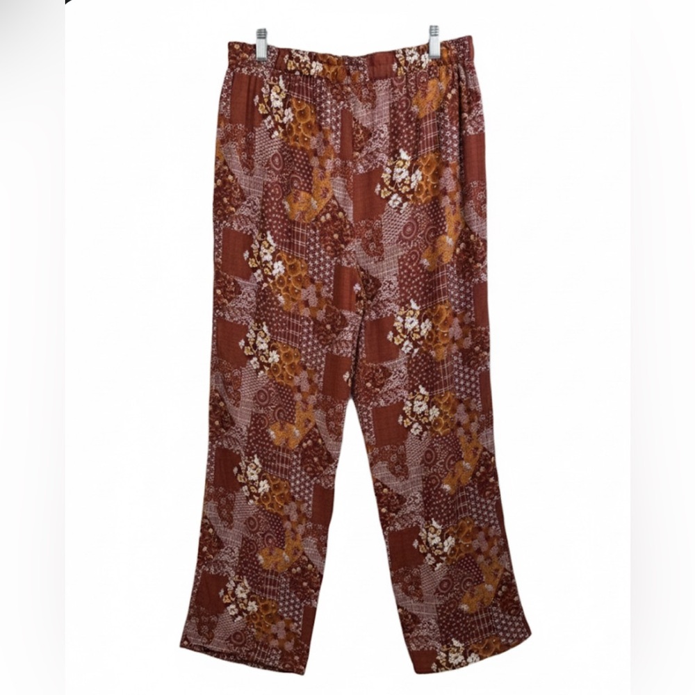 NWOT Patchwork Classic Concepts Woman’s High Waisted Viscose Bohemian Pants